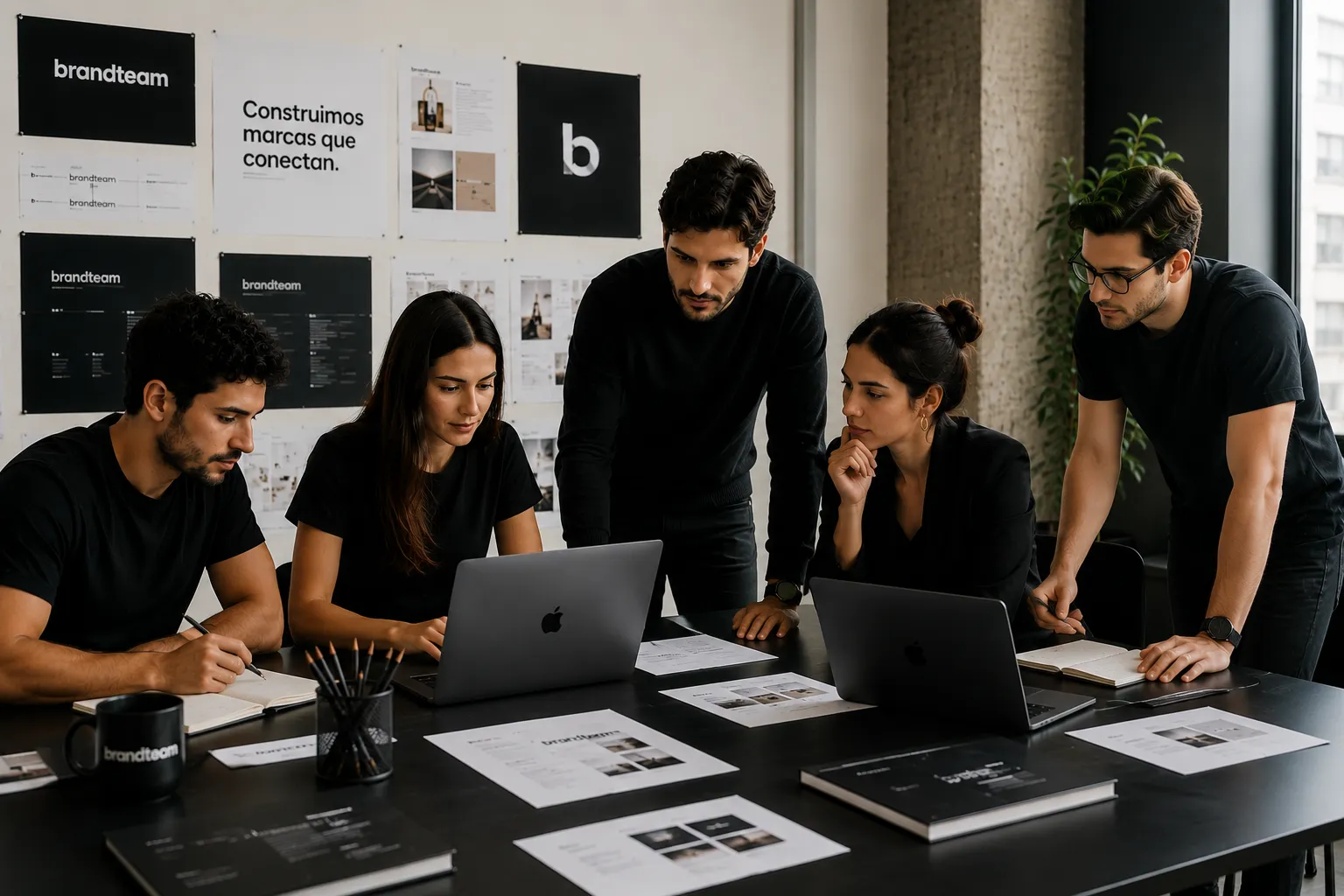 Equipo creativo de Brandteam desarrollando proyectos de comunicación interna, creatividad y marketing para empresas
